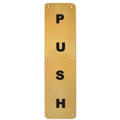 Push and Sign Plate